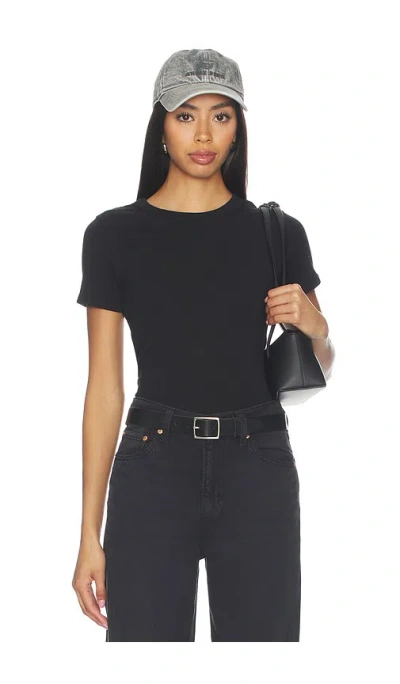 Joe's Jeans The Baby Tee Shirt In Black