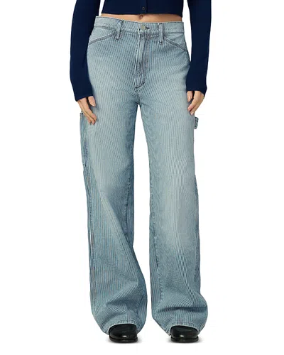 Joe's Jeans The Baggy High Rise Carpenter Jeans In Railroad In Blue