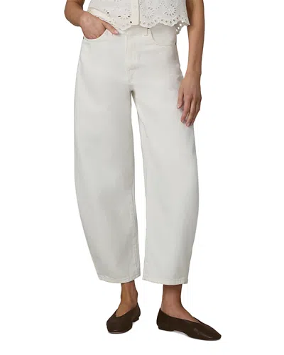 Joe's Jeans The Billie Crop Bow Leg Jeans In Milk In White