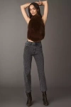 Joe's Jeans The Blake Crop High-rise Straight-leg Jeans In Brown