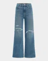 Joe's Jeans The Blake High Rise Wide Leg Crop Jeans In Blue