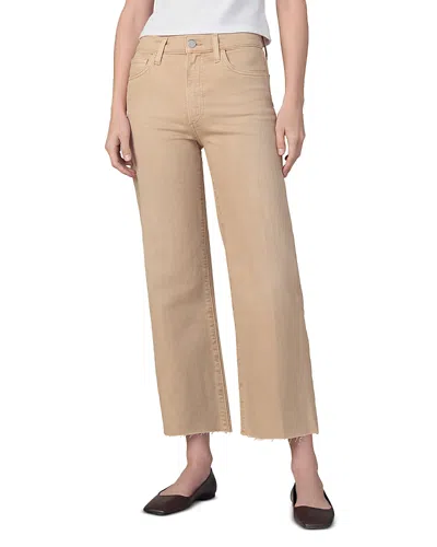 Joe's Jeans The Blake High Rise Ankle Wide Leg Jeans In Sunkissed In Ginger Root