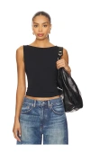 Joe's Jeans The Boatneck Tank In Black