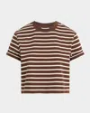 Joe's Jeans The Boxy Tee In Brown