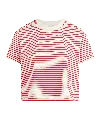 Joe's Jeans The Boxy Tee In Whitecherry Red S