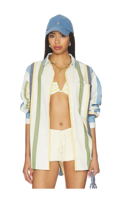 Joe's Jeans The Boyfriend Button Down Shirt In Multi