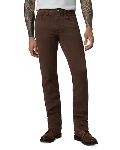 Joe's Jeans The Brixton Straight Slim Twill Pants In Chocolate