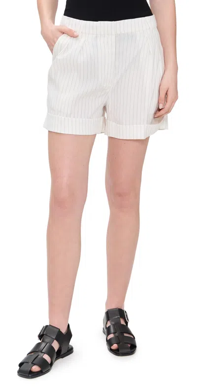 Joe's Jeans The Brody Tailored Shorts Cream Linen/black