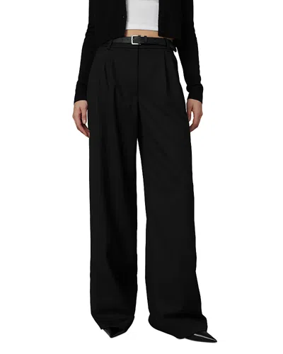 Joe's Jeans The Brody Wide Leg Trousers In Black