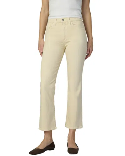 Joe's Jeans The Callie Cropped Bootcut Creme Brulee Jean In Yellow