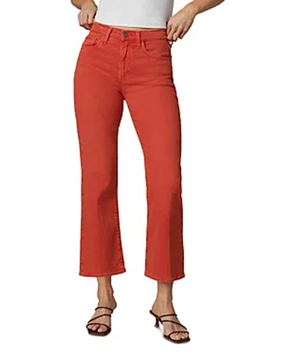 Joe's Jeans The Callie High Rise Cropped Bootcut Jeans In Valiant Poppy In Red
