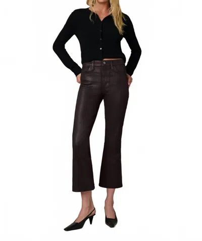 Joe's Jeans The Callie High-rise Cropped Bootcut Jean In Dark Chocolate In Black