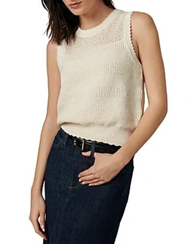Joe's Jeans The Cameron Sleeveless Crochet Top In Milk