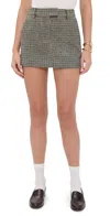 Joe's Jeans The Chloe Tailored Mini Skirt Black/chocolate In Multi