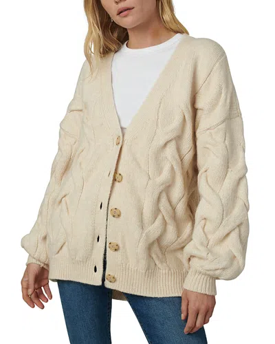 Joe's Jeans The Colby Cable Knit Cardigan In Creme Brulee