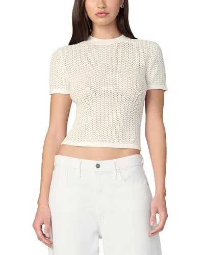 Joe's Jeans The Crochet Baby Tee In Sand