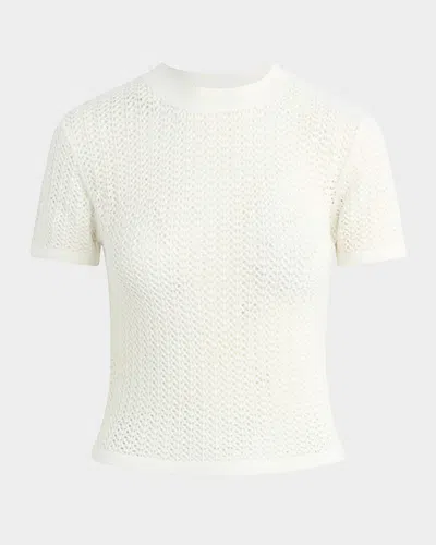 Joe's Jeans The Crochet Baby Tee In White