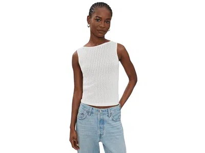 Joe's Jeans The Crochet Boatneck Tank Top In White