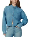 Joe's Jeans The Cropped Boyfriend Button-down Shirt In Breathtaking