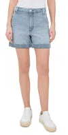 Joe's Jeans The Cuffed Trouser Shorts Railroad In Railroad