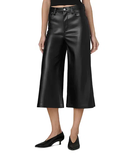 Joe's Jeans The Culotte Faux Leather Pants In Black