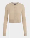 Joe's Jeans The Dani Crop Cotton Blend Cardigan In Oatmeal
