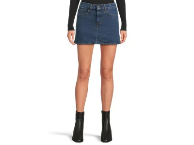 Joe's Jeans The Denim Micro Mini Skirt In Blue