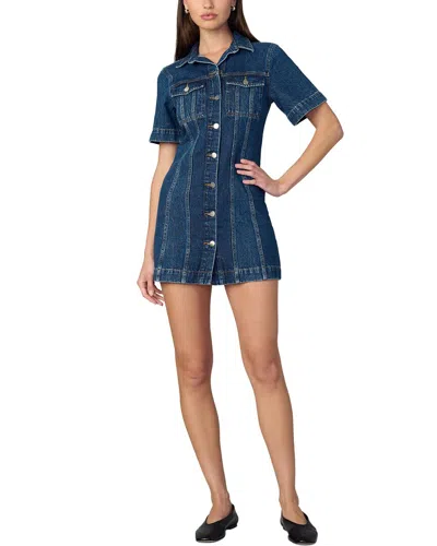 Joe's Jeans The Denim Trucker Shirt Dress In Blue