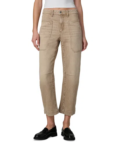 Joe's Jeans The Double Pocket Barrel Jeans In Washed Tan In Brown