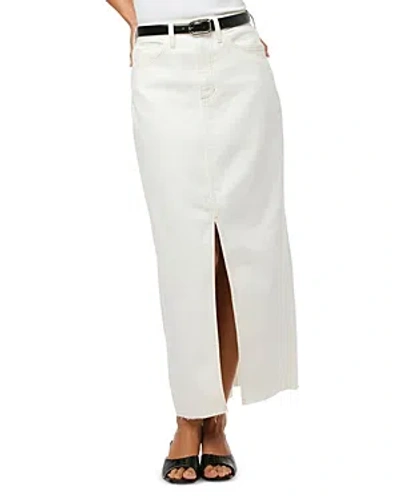 Joe's Jeans The Eva Denim Maxi Skirt In Milk