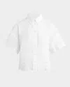 Joe's Jeans The Eyelet Short-sleeve Shirt In White