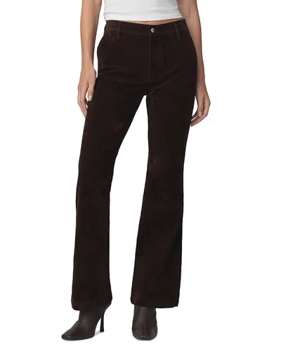 Joe's Jeans The Faux Leather Inez Jeans In Dark Chocolate In Brown