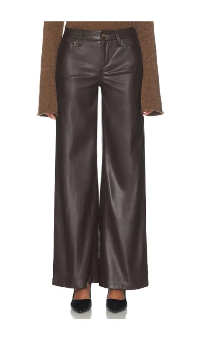 Joe's Jeans The Faux Leather Lou Lou Pants In Brown