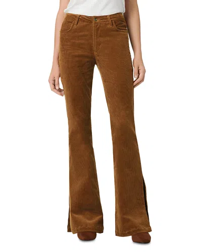 Joe's Jeans The Frankie Mid Rise Corduroy Bootcut Jeans In Double Cream In Brown