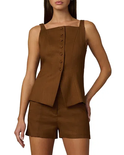 Joe's Jeans The Frankie Square Neck Vest In Brown