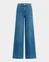 Joe's Jeans The Front Seamed High Rise Wide Leg Jeans In Biggest Fan In Biggest Fan