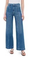 Joe's Jeans The Front Seamed High Rise Wide Leg Jeans In Biggest Fan In Biggest Fan