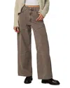 Joe's Jeans The Harlowe Seamed Wide Leg Jeans In Tiramisu In Brown