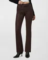 Joe's Jeans The Hi Honey High Rise Bootcut Coated Jeans In Black In Espresso