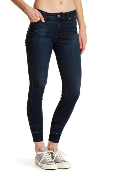 Joe's Jeans The Icon Flawless Joslyn Released Hem Skinny Jeans In Dark Blue