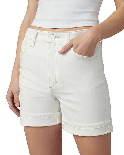 Joe's Jeans The Joey High Rise Cuffed Jean Shorts In Milk