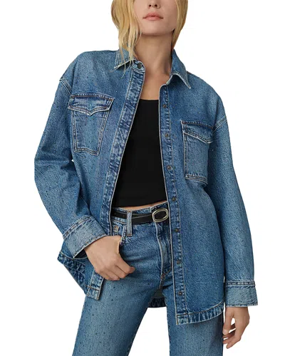 Joe's Jeans The Katrina Embellished Denim Shirt In Stargaze