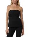 Joe's Jeans The Lara Strapless Pleated Top In Black
