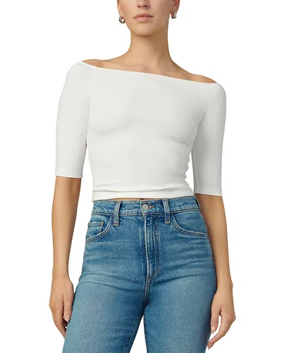 Joe's Jeans The Laur Off Shoulder Top In Ecru