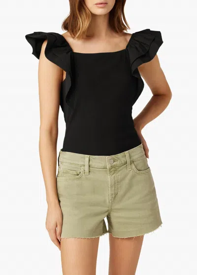Joe's Jeans The Leslie Tank Top In Obsidian In Black