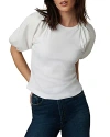 Joe's Jeans The Lila Puff Sleeve Top In Optic White