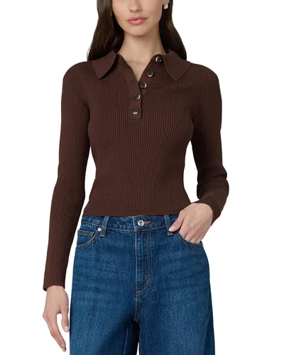 Joe's Jeans The Lisa Polo Sweater In Brown