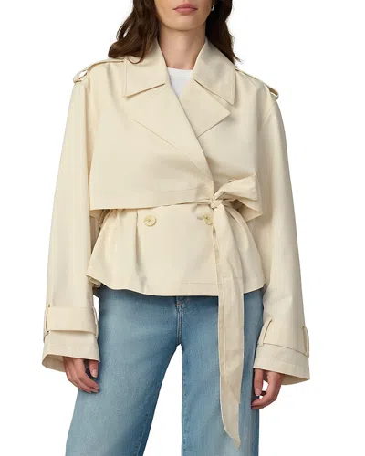 Joe's Jeans The Liz Cropped Trench Coat In Neutral