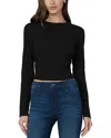 Joe's Jeans The Long Sleeve Baby Tee In Black