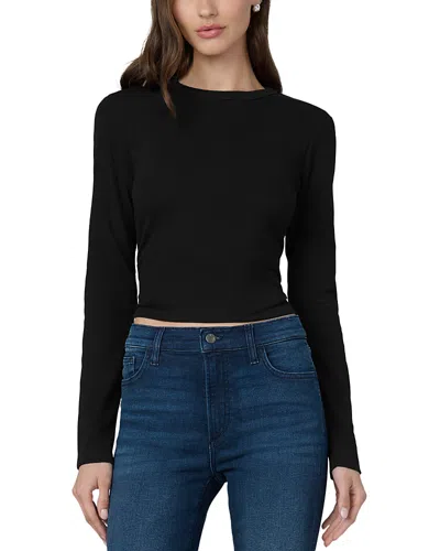 Joe's Jeans The Long Sleeve Baby Tee In Black